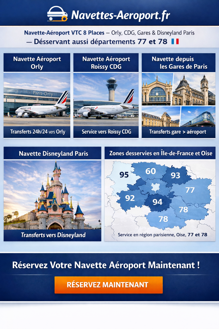 Réservation Navette Tournan en Brie